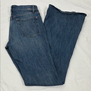 DL1961 Women's 28 (26x34) Jeans Smart Denim Heather High Rise Flare Long